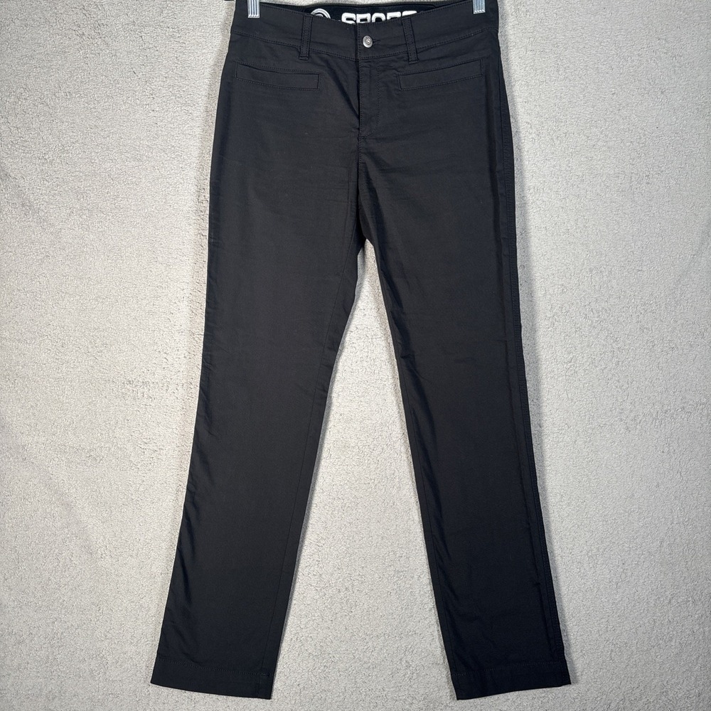 Bogner B-Sports Womens Black Slim Straight Leg Pants Size 6 EU 36 Mid Rise